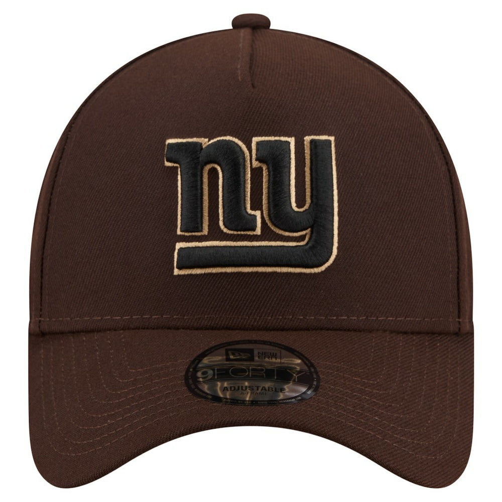 Burnt Wood A-Frame 9FORTY Adjustable Hat - New York Giants