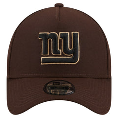Burnt Wood A-Frame 9FORTY Adjustable Hat - New York Giants