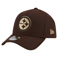 Burnt Wood A-Frame 9FORTY Adjustable Hat - Pittsburgh Steelers