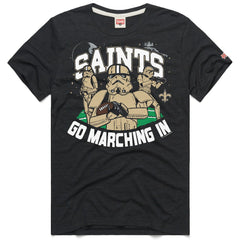 Homage Unisex Star Wars x NFL Tri-Blend T-Shirt - New Orleans Saints
