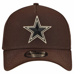 Burnt Wood A-Frame 9FORTY Adjustable Hat - Dallas Cowboys
