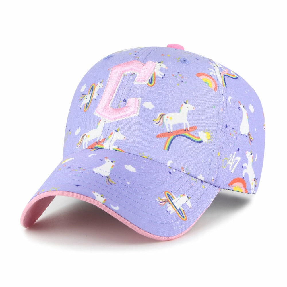 MLB Cleveland Guardians '47 Girls Youth Unicorn Clean Up Adjustable Hat