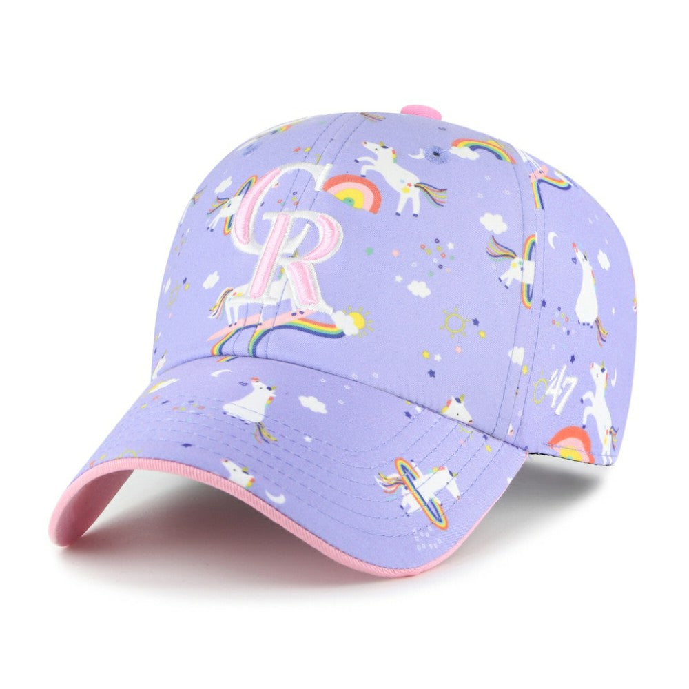 MLB Colorado Rockies '47 Girls Youth Unicorn Clean Up Adjustable Hat