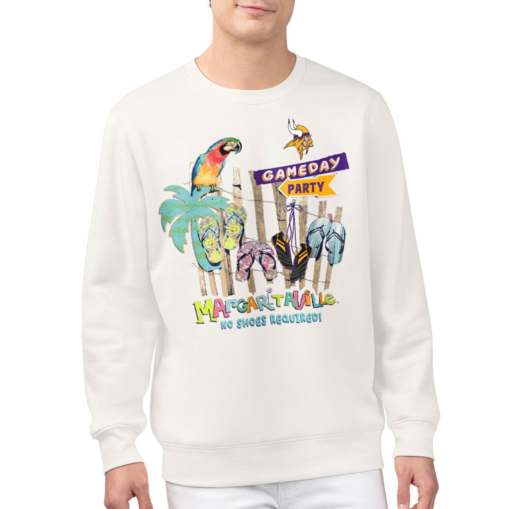 Margaritaville Gameday Party Fleece Sweatshirt - Minnesota Vikings