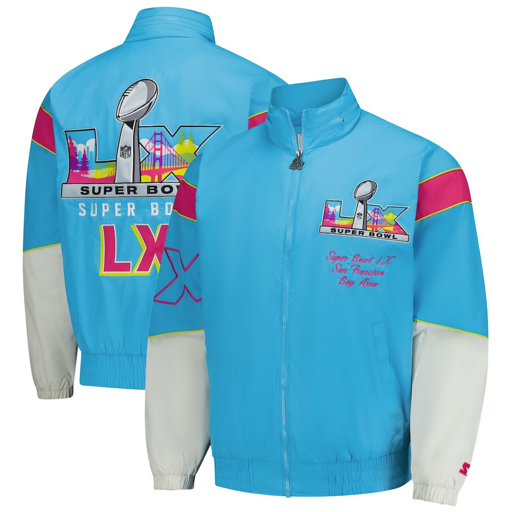 Super Bowl LX Starter The Gust Full-Zip Hooded Jacket - New England Patriots