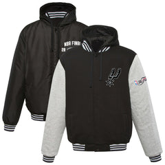 NBA San Antonio Spurs JH Design 2014 NBA Finals Fleece Full-Zip Varsity Jacket