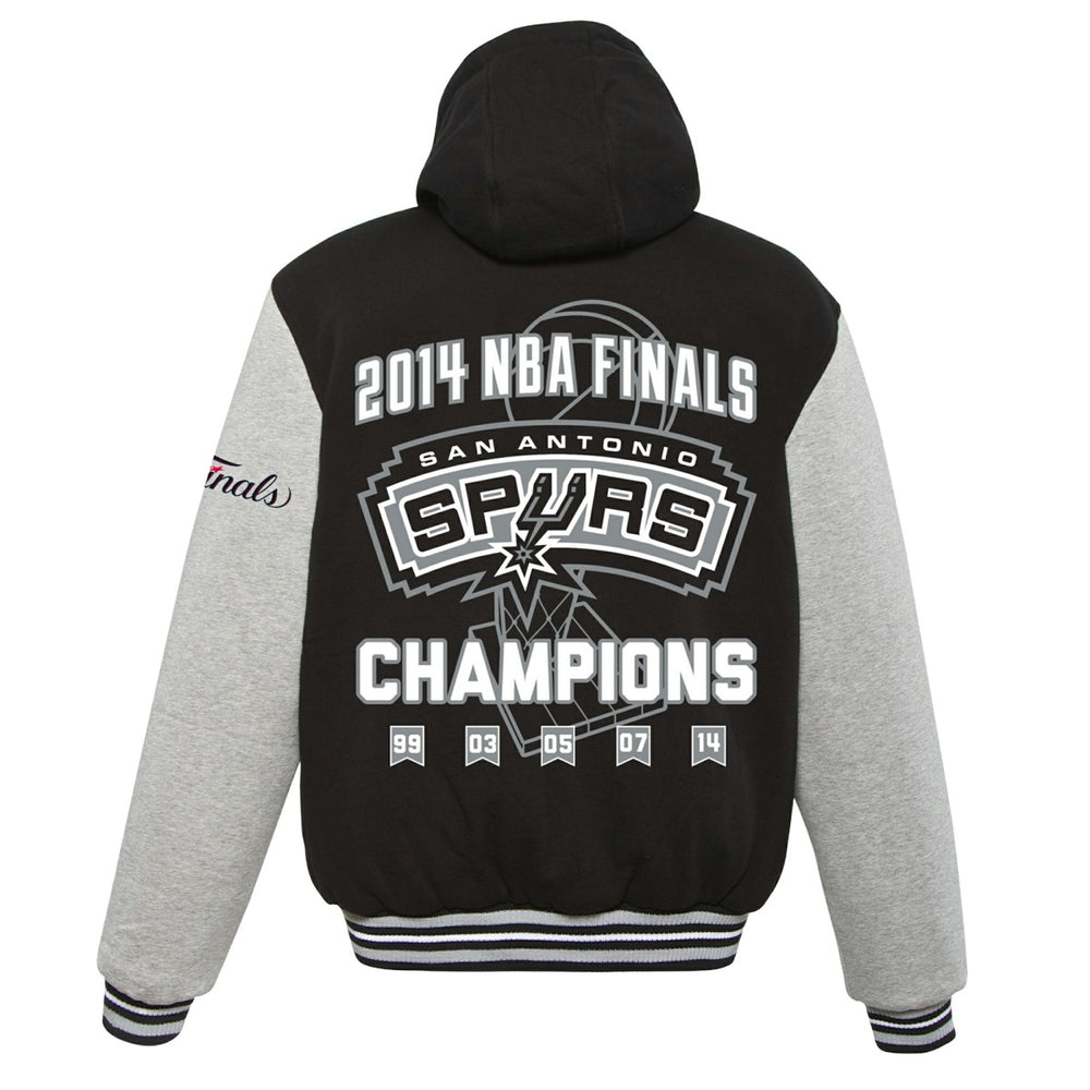 NBA San Antonio Spurs JH Design 2014 NBA Finals Fleece Full-Zip Varsity Jacket