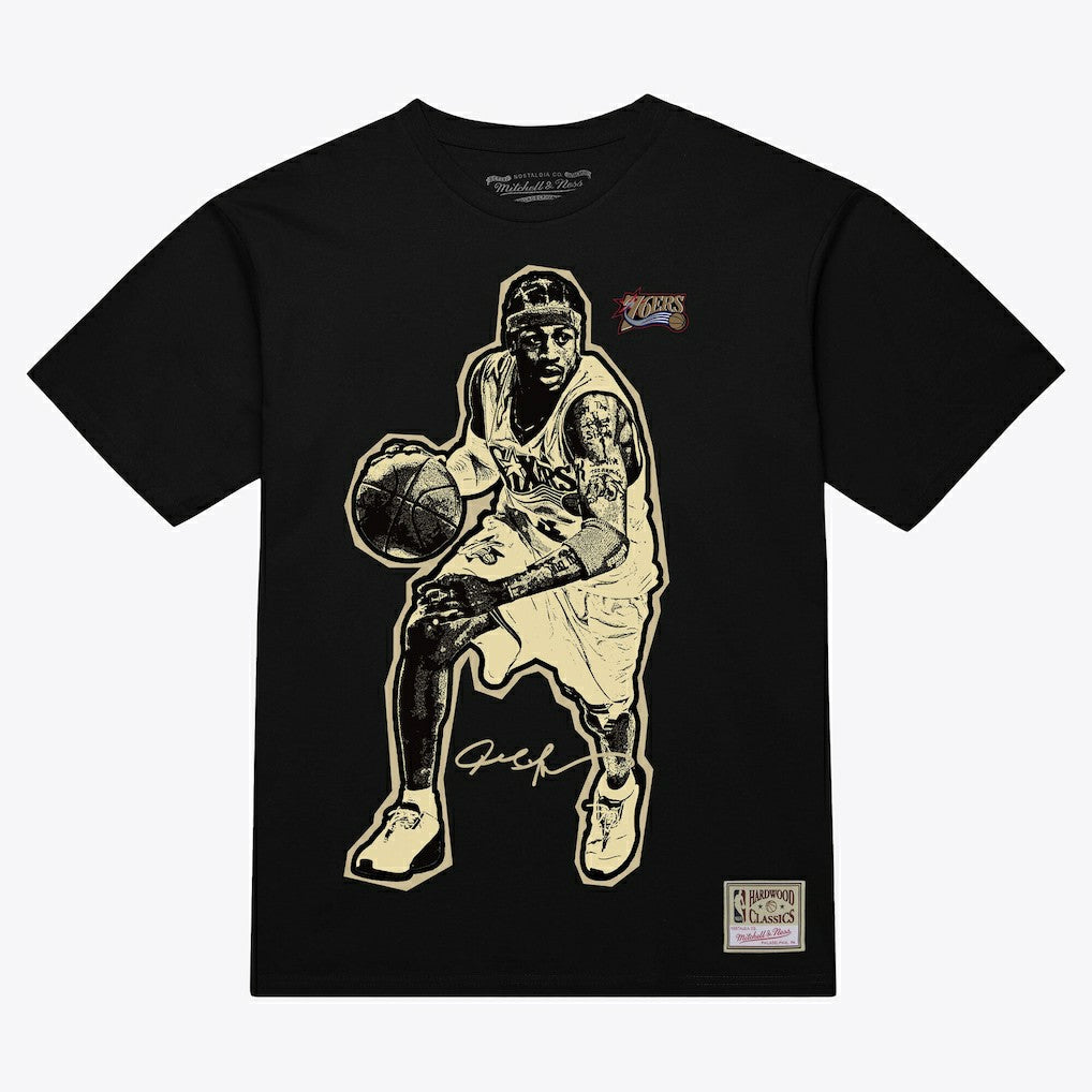 NBA Allen Iverson Philadelphia 76ers Unisex Blockbuster Player Graphic T-Shirt