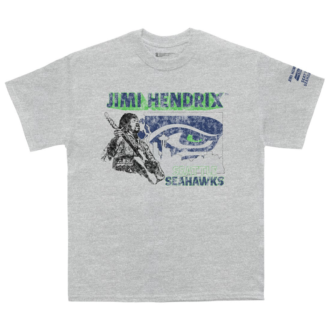 Ceremony of Roses Jimi Hendrix Vintage Athletic T-Shirt - Seattle Seahawks