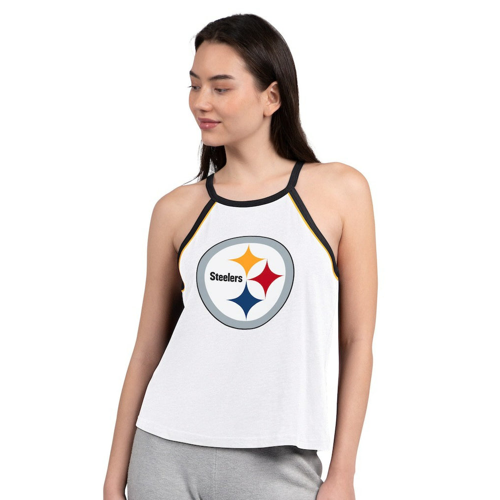 G-III 4Her by Carl Banks Women's Redemption Win Slub Tank Top - Pittsburgh Steelers