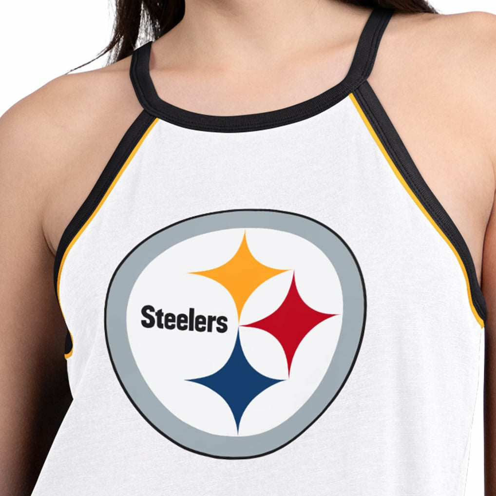 G-III 4Her by Carl Banks Women's Redemption Win Slub Tank Top - Pittsburgh Steelers