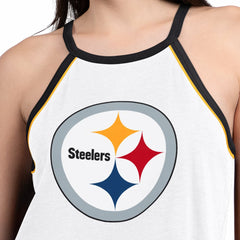G-III 4Her by Carl Banks Women's Redemption Win Slub Tank Top - Pittsburgh Steelers