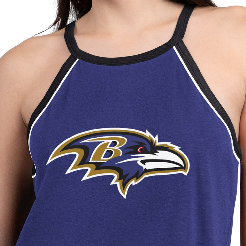 G-III 4Her by Carl Banks Women's Redemption Win Slub Tank Top - Baltimore Ravens