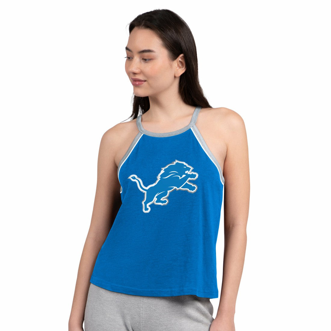 G-III 4Her by Carl Banks Women's Redemption Win Slub Tank Top - Detroit Lions