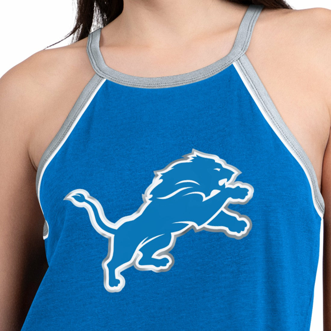 G-III 4Her by Carl Banks Women's Redemption Win Slub Tank Top - Detroit Lions