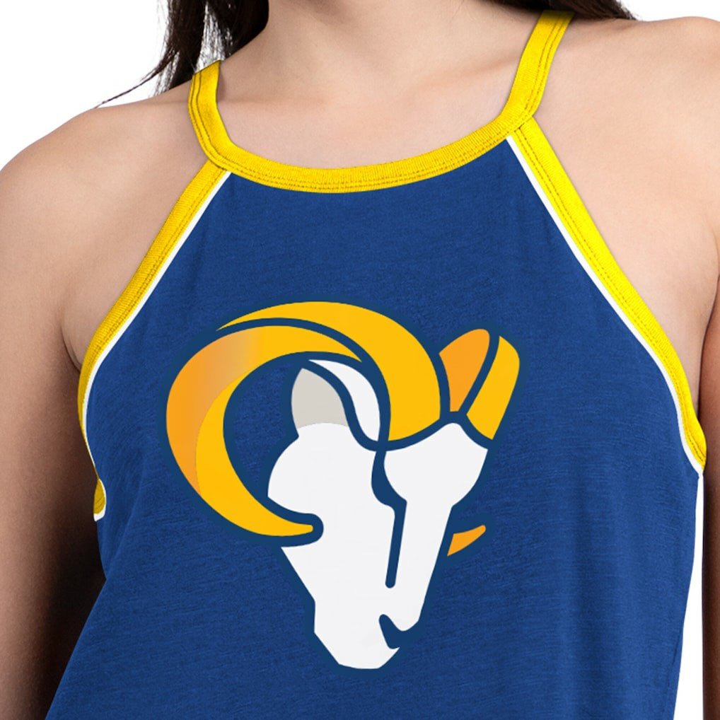 G-III 4Her by Carl Banks Women's Redemption Win Slub Tank Top - Los Angeles Rams
