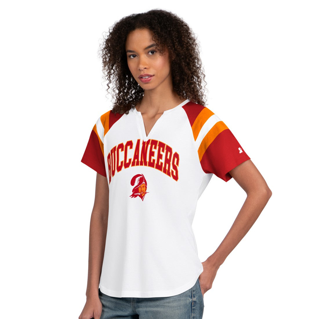 Starter Women's Game On Notch Neck T-Shirt - Tampa Bay Buccaneers
