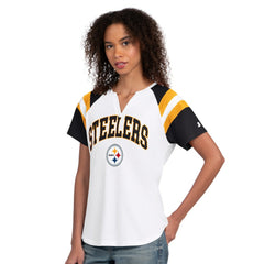Starter Women's Game On Notch Neck T-Shirt - Pittsburgh Steelers