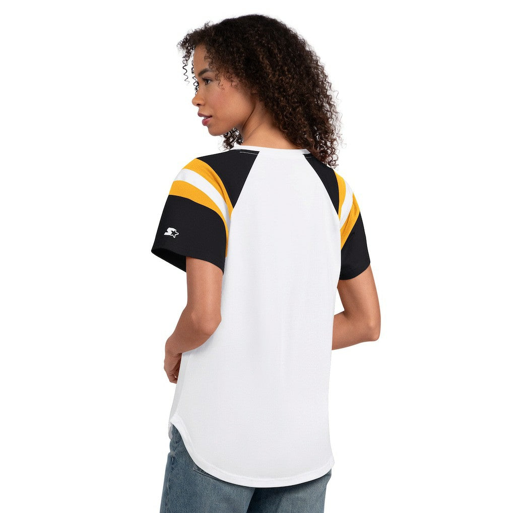 Starter Women's Game On Notch Neck T-Shirt - Pittsburgh Steelers