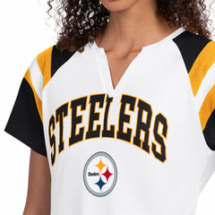 Starter Women's Game On Notch Neck T-Shirt - Pittsburgh Steelers