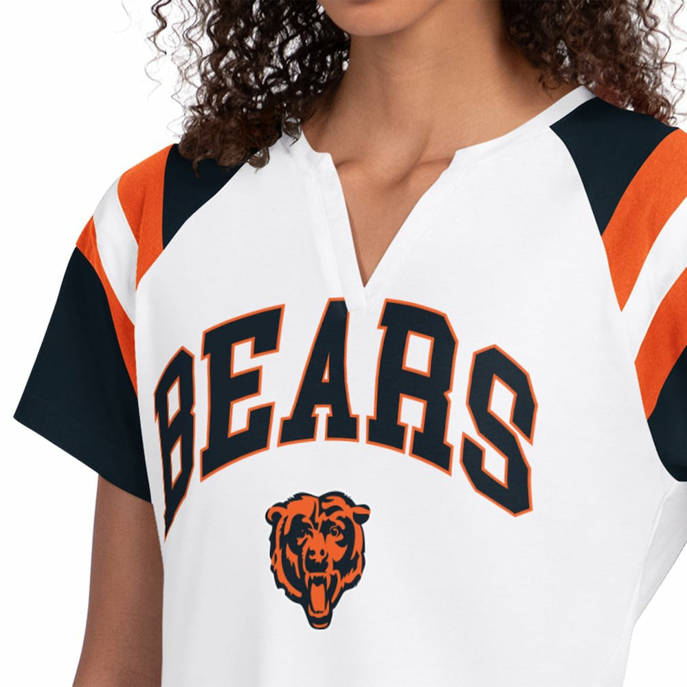Starter Women's Game On Raglan Notch Neck T-Shirt - Chicago Bears