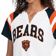 Starter Women's Game On Raglan Notch Neck T-Shirt - Chicago Bears