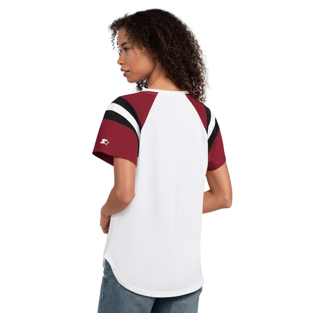 Starter Women's Game On Notch Neck T-Shirt - Arizona Cardinals