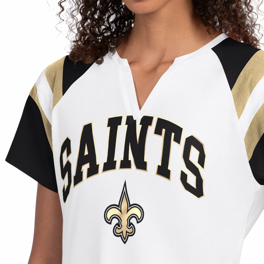 Starter Women's Game On Notch Neck T-Shirt - New Orleans Saints