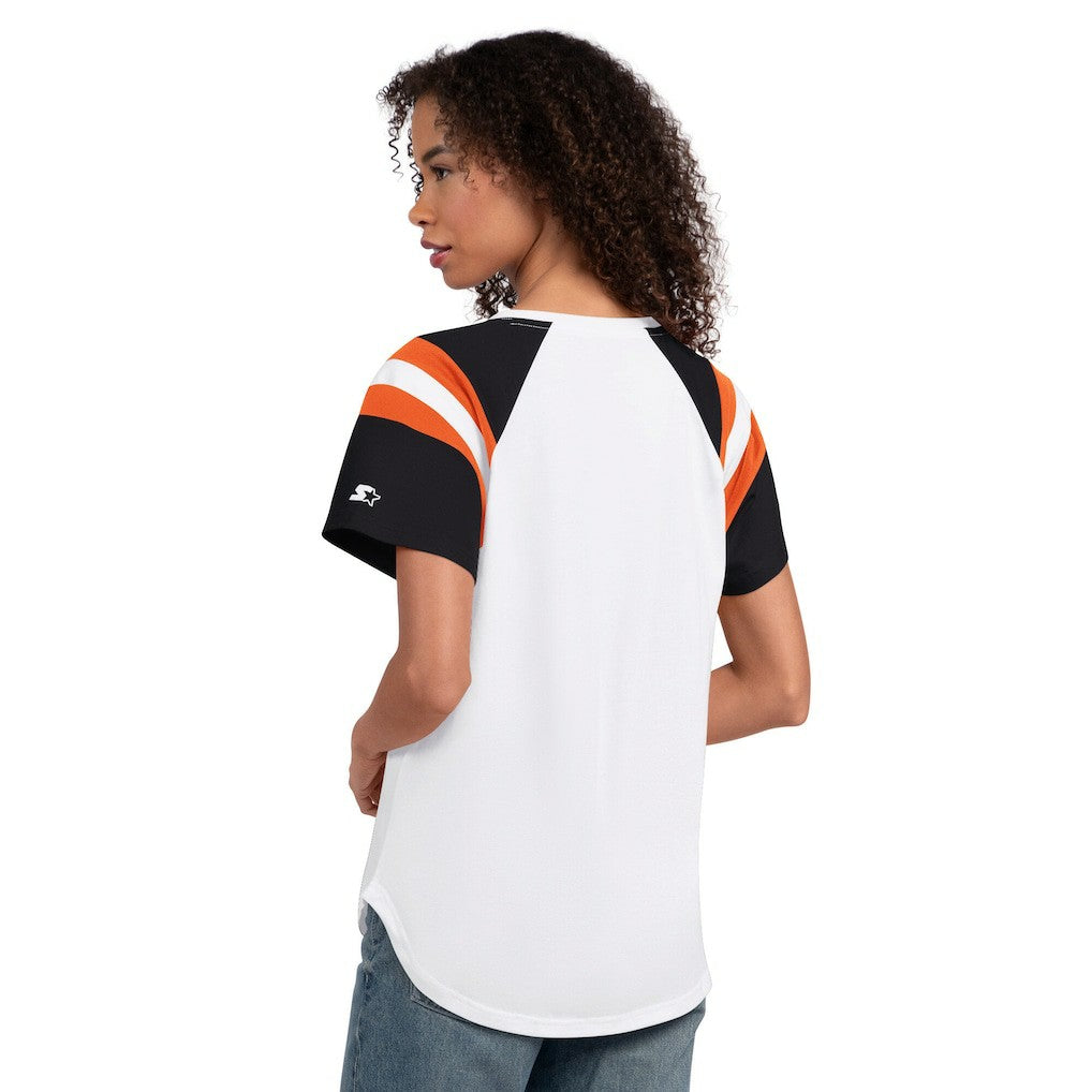 Starter Women's Game On Notch Neck T-Shirt - Cincinnati Bengals