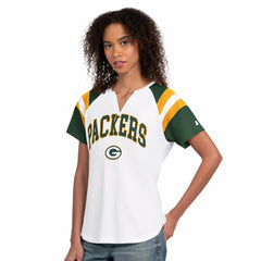 Starter Women's Game On Notch Neck T-Shirt - Green Bay Packers
