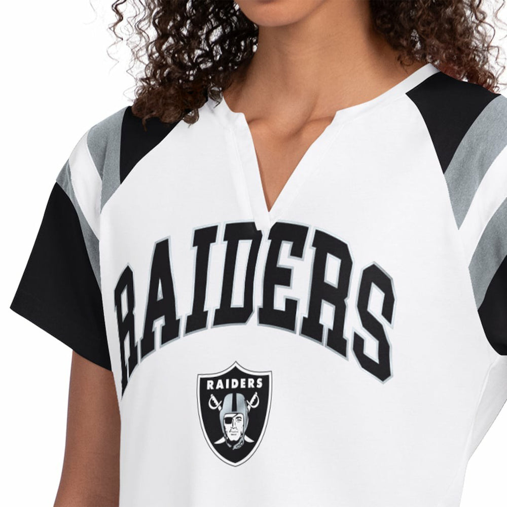 Starter Women's Game On Notch Neck T-Shirt - Las Vegas Raiders