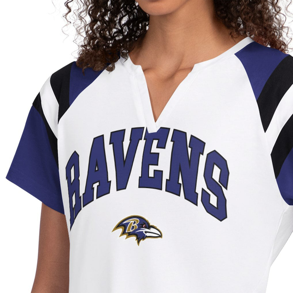 Starter Women's Game On Notch Neck T-Shirt - Baltimore Ravens
