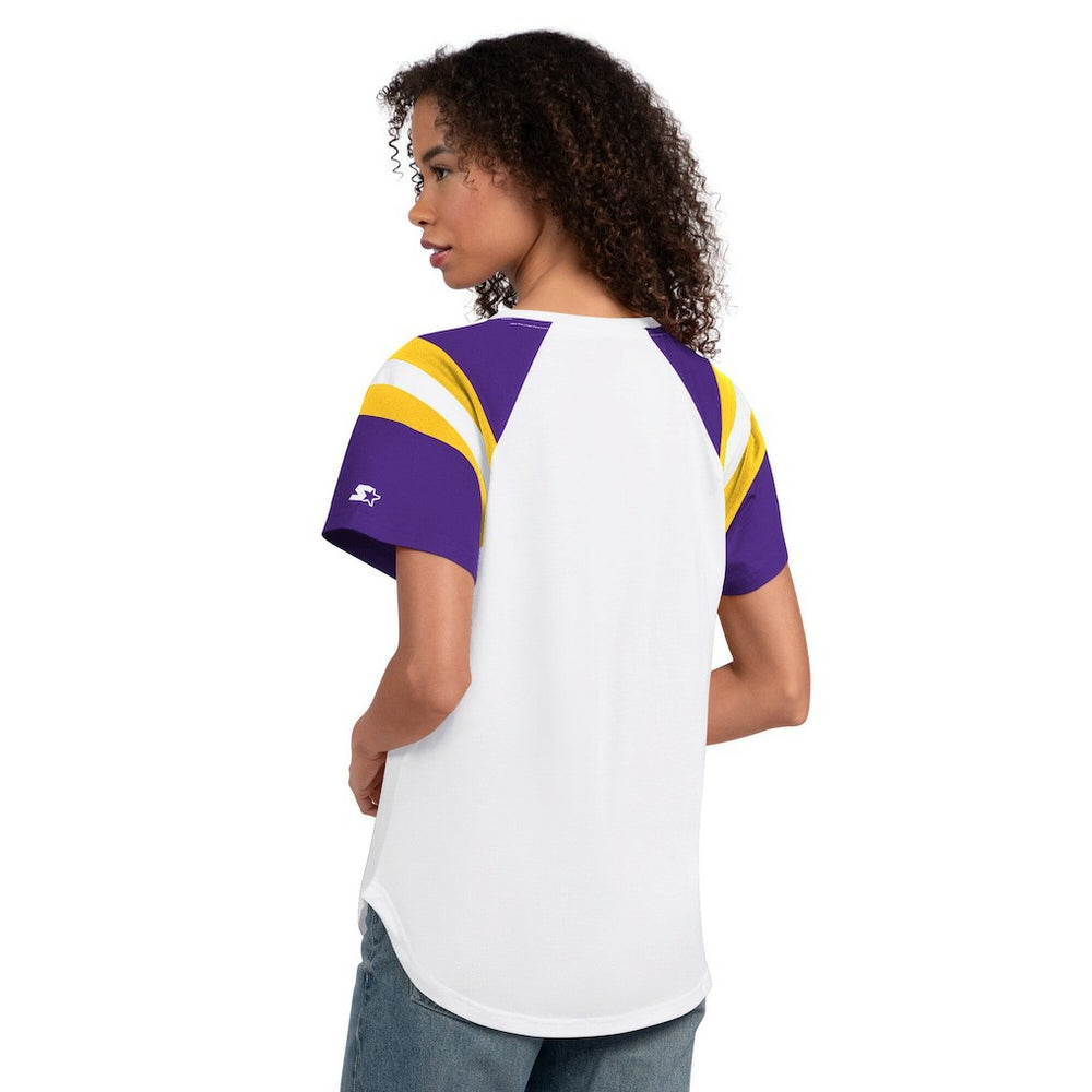 Starter Women's Game On Notch Neck T-Shirt - Minnesota Vikings