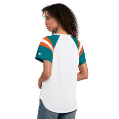 Starter Women's Game On Notch Neck T-Shirt - Miami Dolphins
