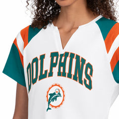 Starter Women's Game On Notch Neck T-Shirt - Miami Dolphins