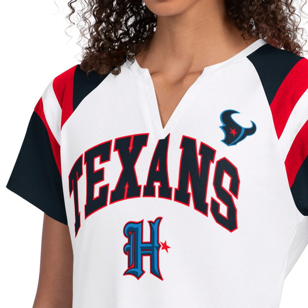 Starter Women's Game On Notch Neck T-Shirt - Houston Texans