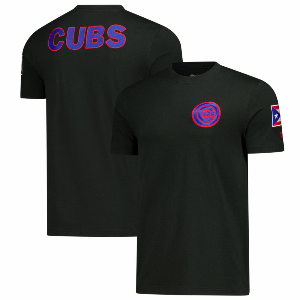 MLB Chicago Cubs New Era Puerto Rico Country Flag T-Shirt
