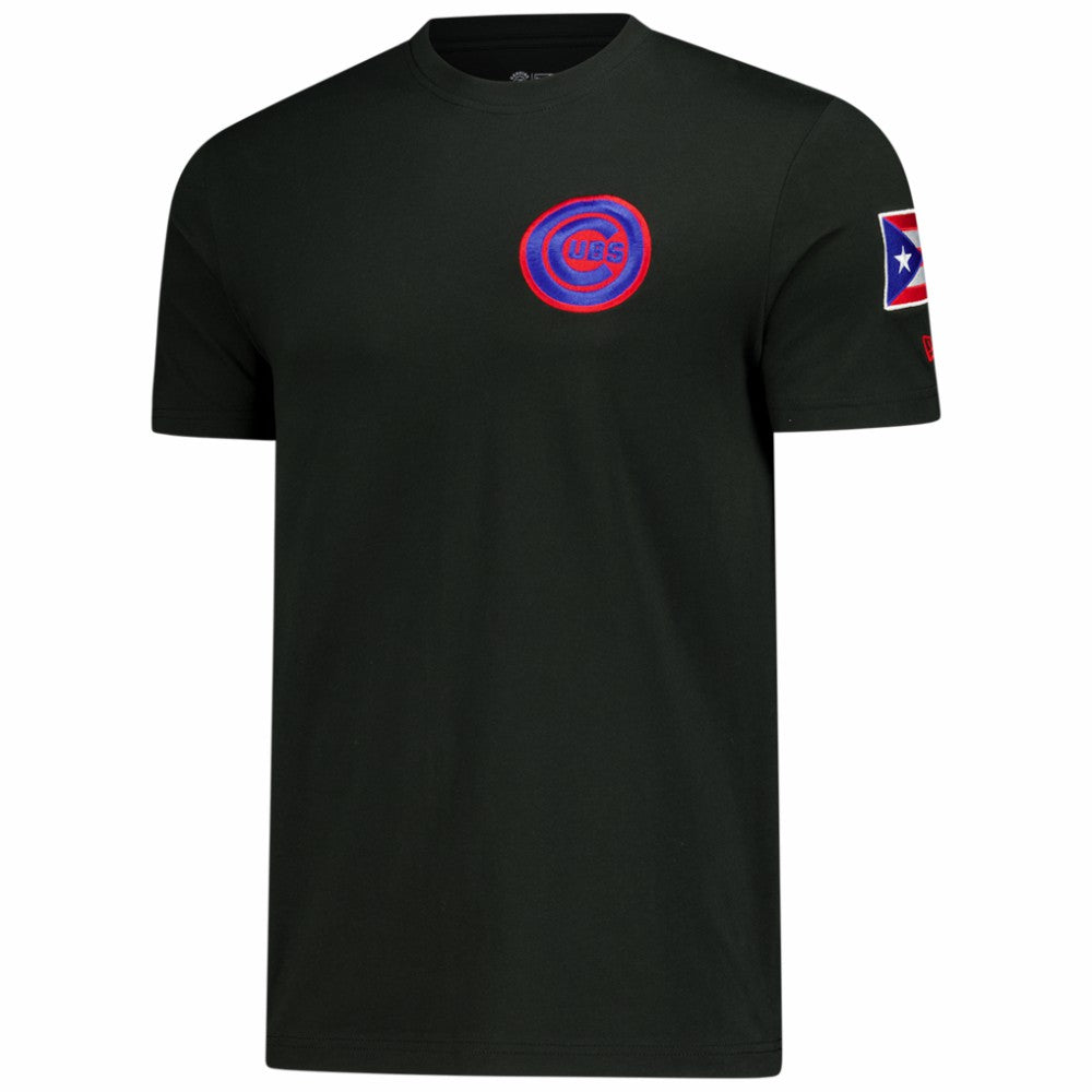 MLB Chicago Cubs New Era Puerto Rico Country Flag T-Shirt