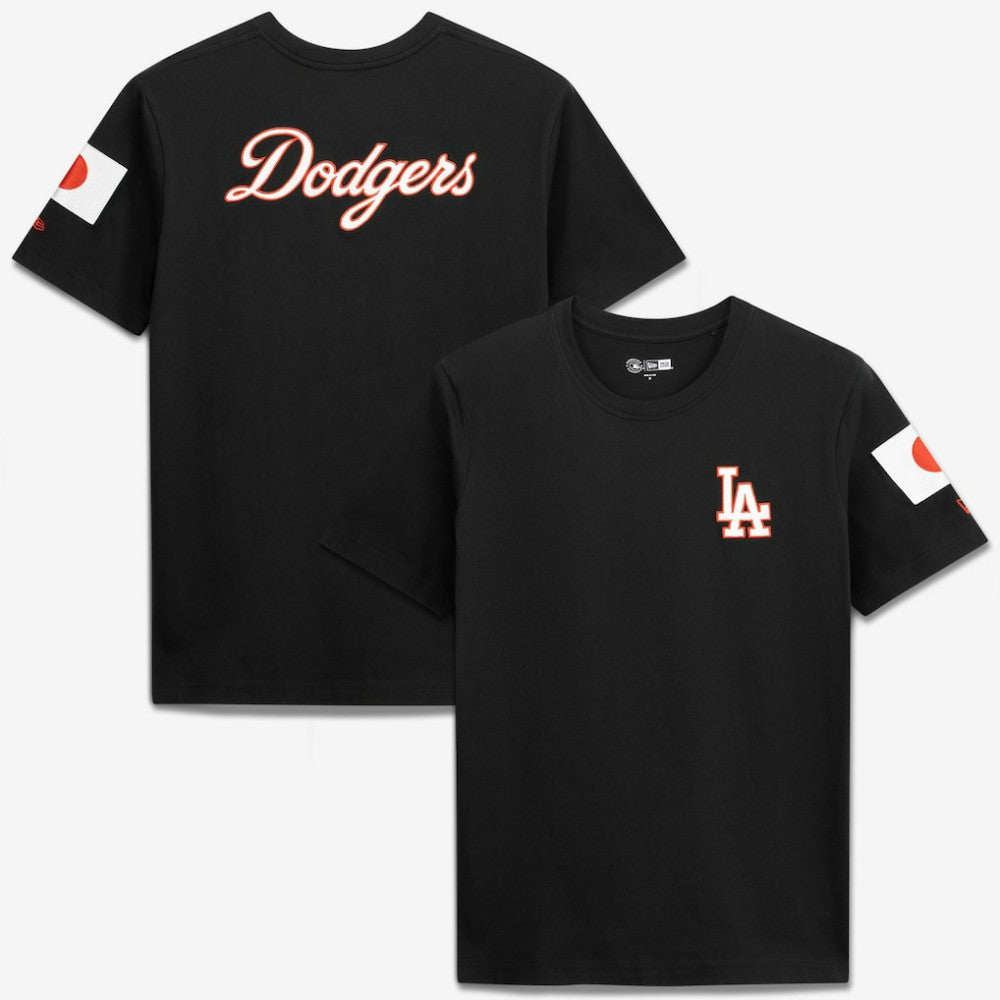 MLB Los Angeles Dodgers New Era Japan Country Flag T-Shirt
