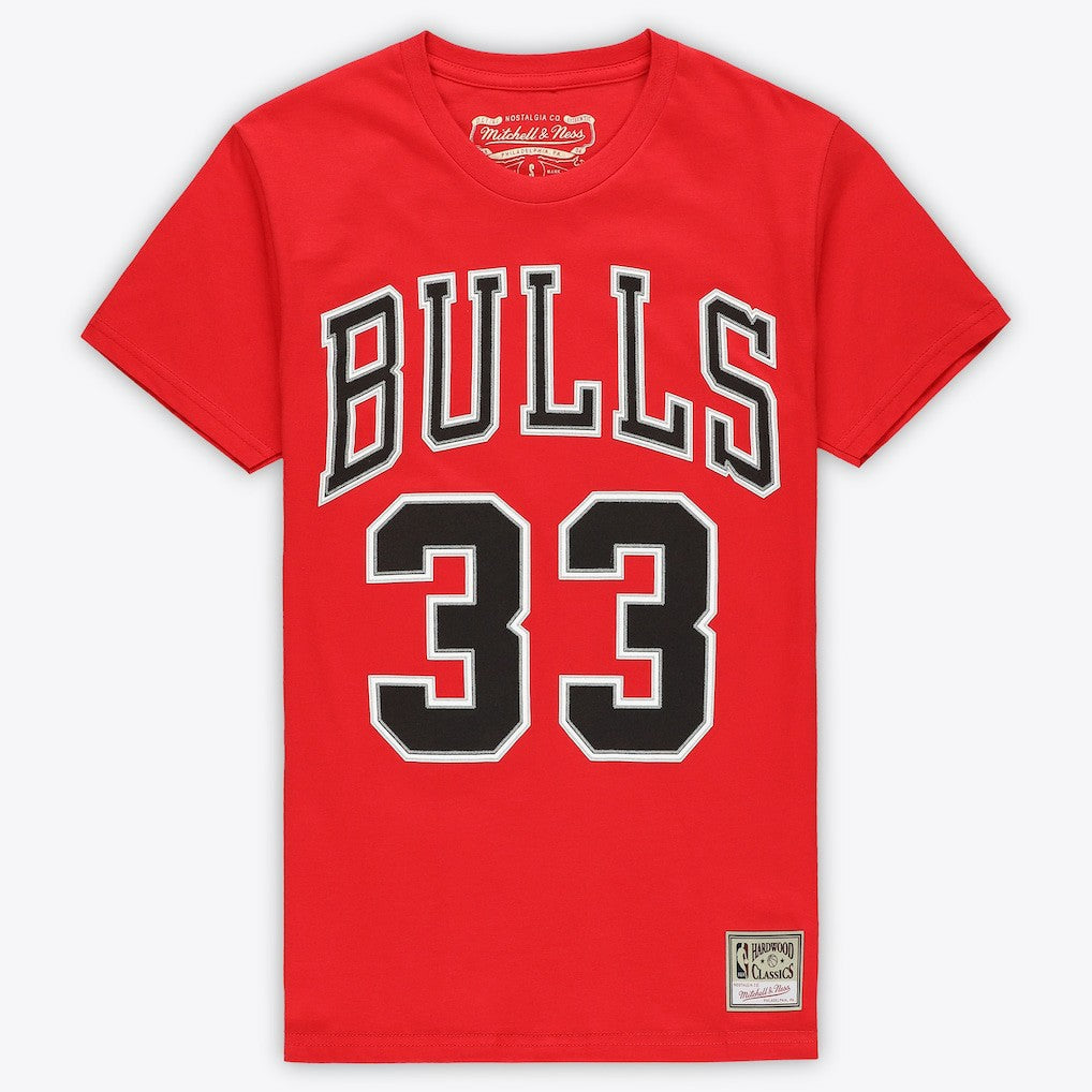 NBA Scottie Pippen Chicago Bulls Unisex Hardwood Classics Name & Number T-Shirt sale