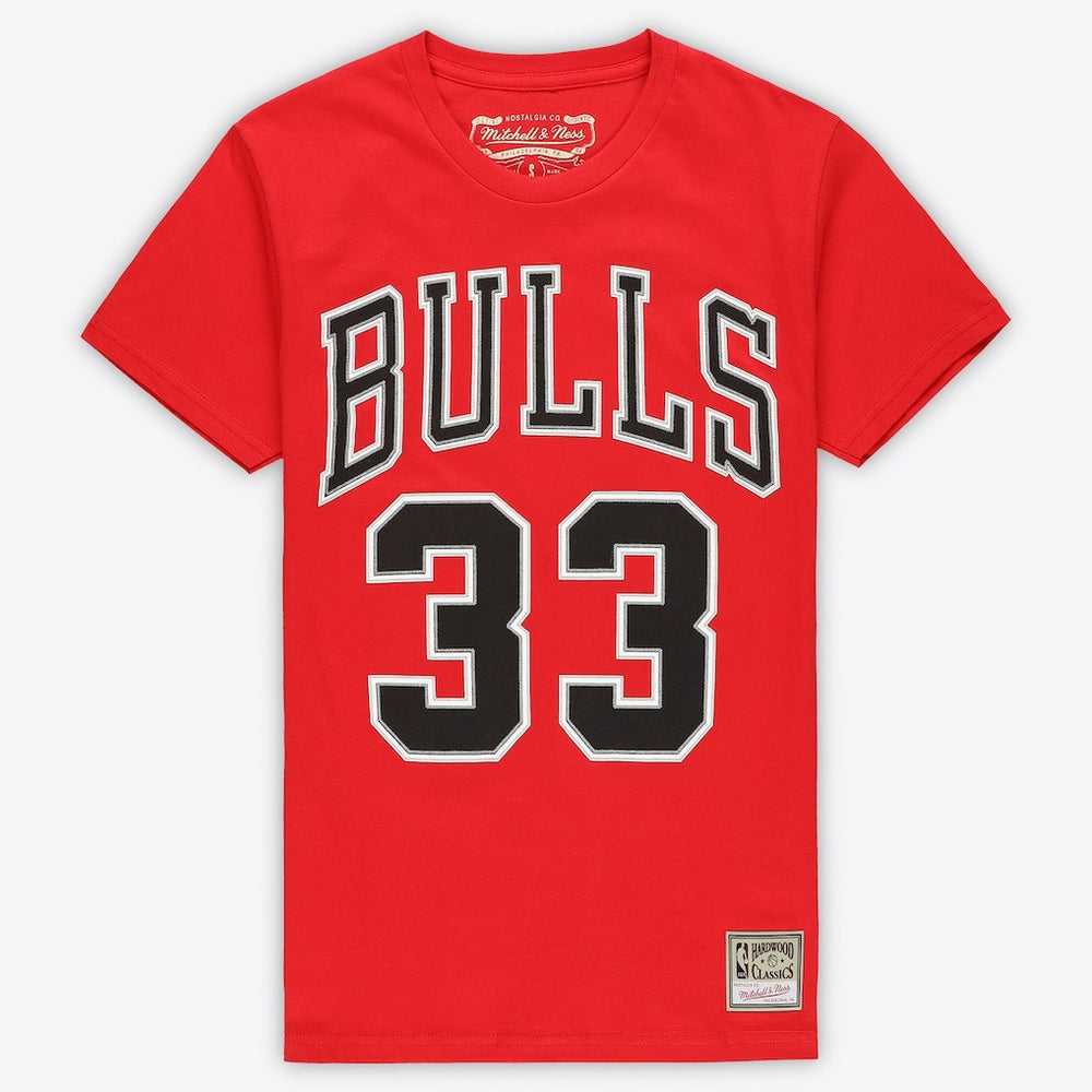 NBA Scottie Pippen Chicago Bulls Unisex Hardwood Classics Name & Number T-Shirt sale