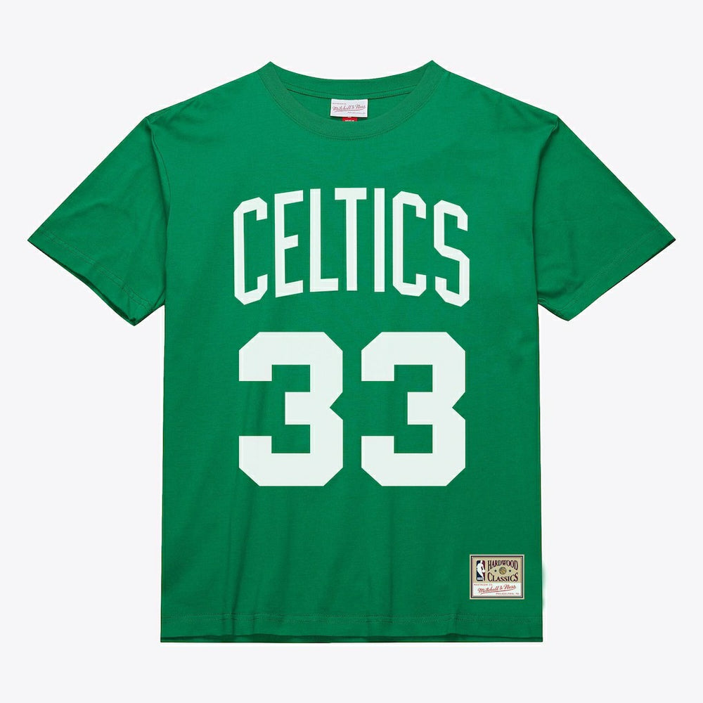 NBA Larry Bird Boston Celtics Unisex Hardwood Classics Name & Number T-Shirt