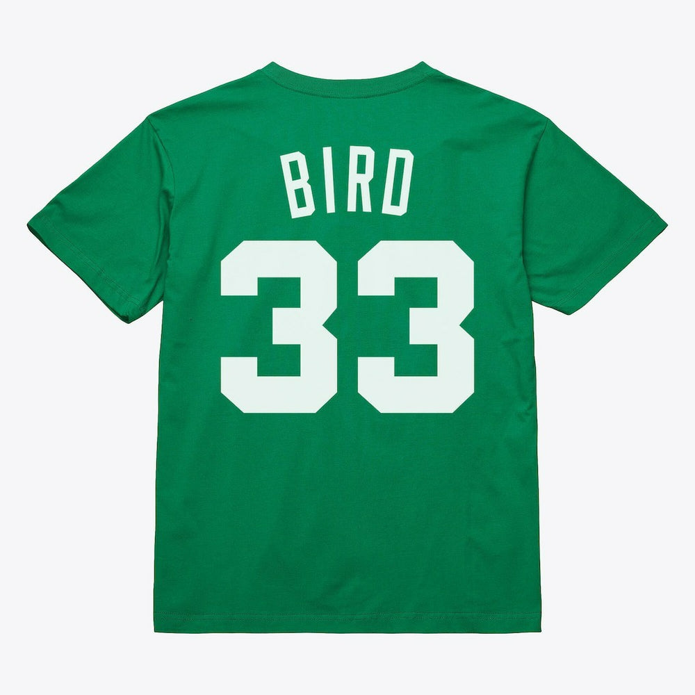 NBA Larry Bird Boston Celtics Unisex Hardwood Classics Name & Number T-Shirt