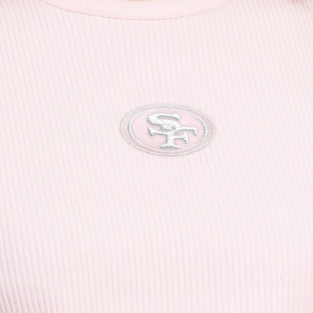 Starter Women's Travel Pastels Cropped Tank - San Francisco 49ers