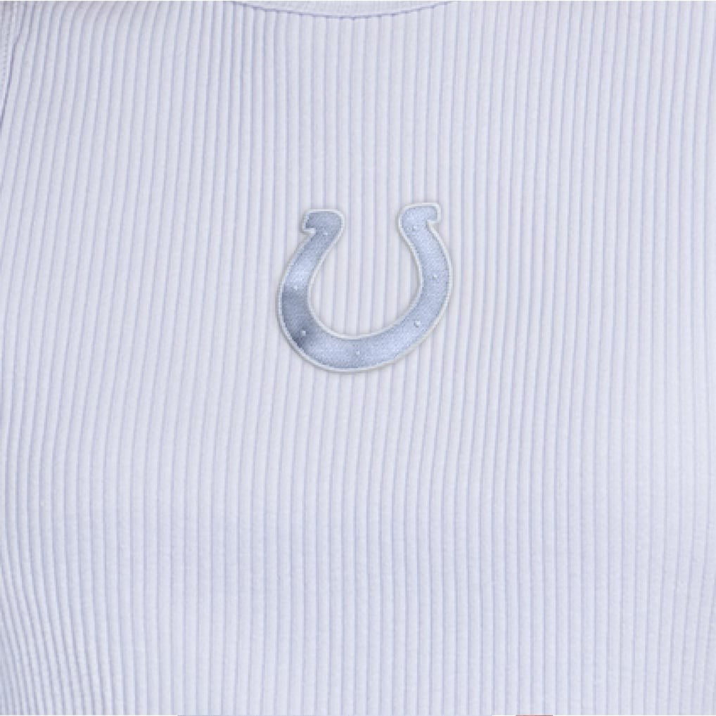 Starter Women's Travel Pastels Cropped Tank - Indianapolis Colts