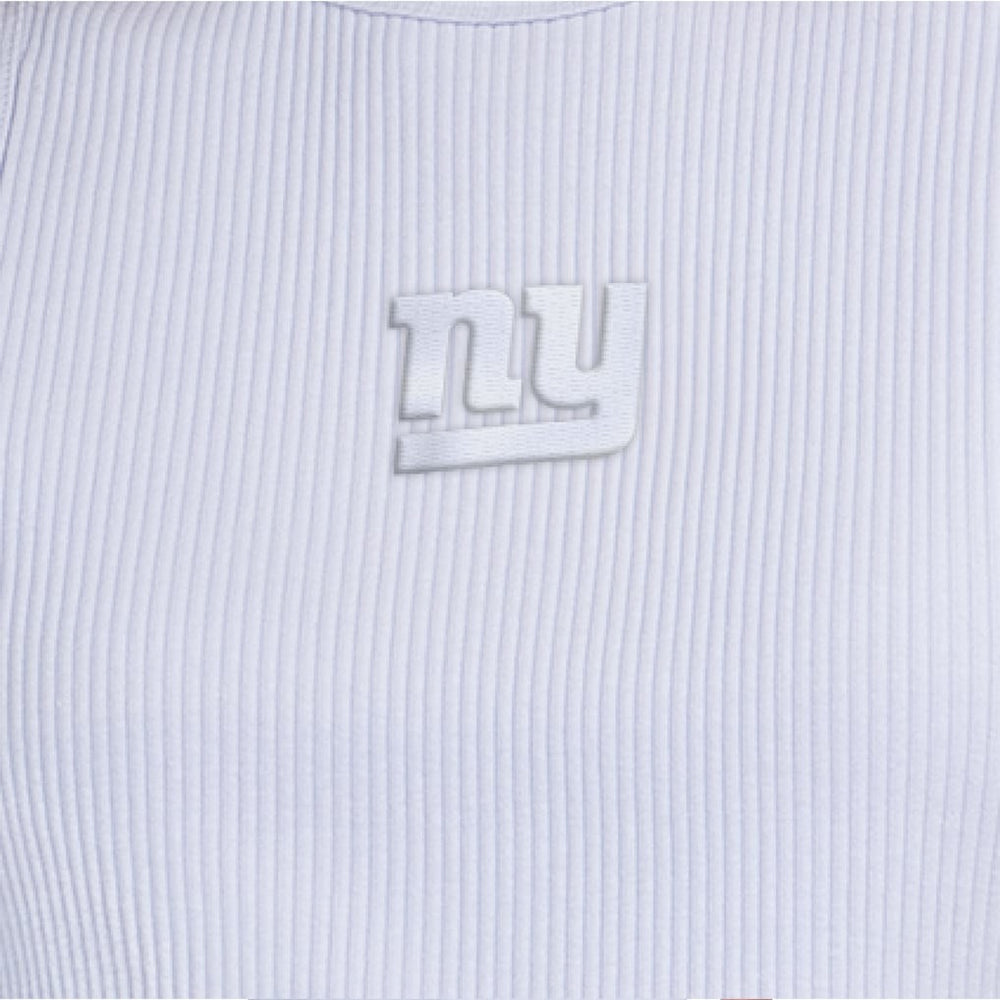 Starter Women's Travel Pastels Cropped Tank - New York Giants