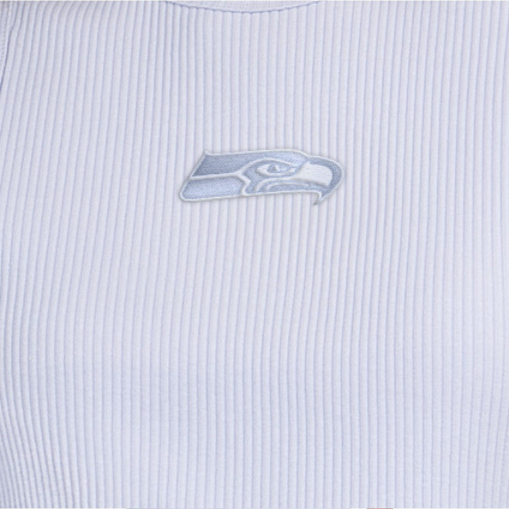 Starter Women's Travel Pastels Cropped Tank - Seattle Seahawks