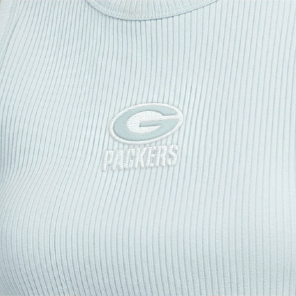 Starter Women's Travel Pastels Cropped Tank - Green Bay Packers