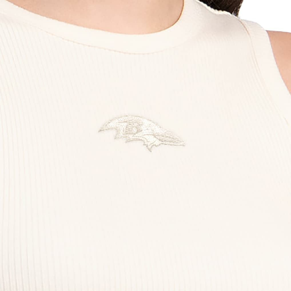 Starter Women's Travel Pastels Cropped Tank - Baltimore Ravens