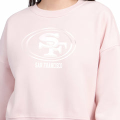 Starter Women's Travel Pastels Boxy Fleece Sweatshirt - San Francisco 49ers
